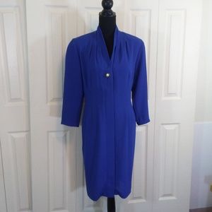 Chaus Vintage Blue Coat Dress